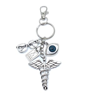 Optometrist Keychain Bag Charm Eye Doctor Charms