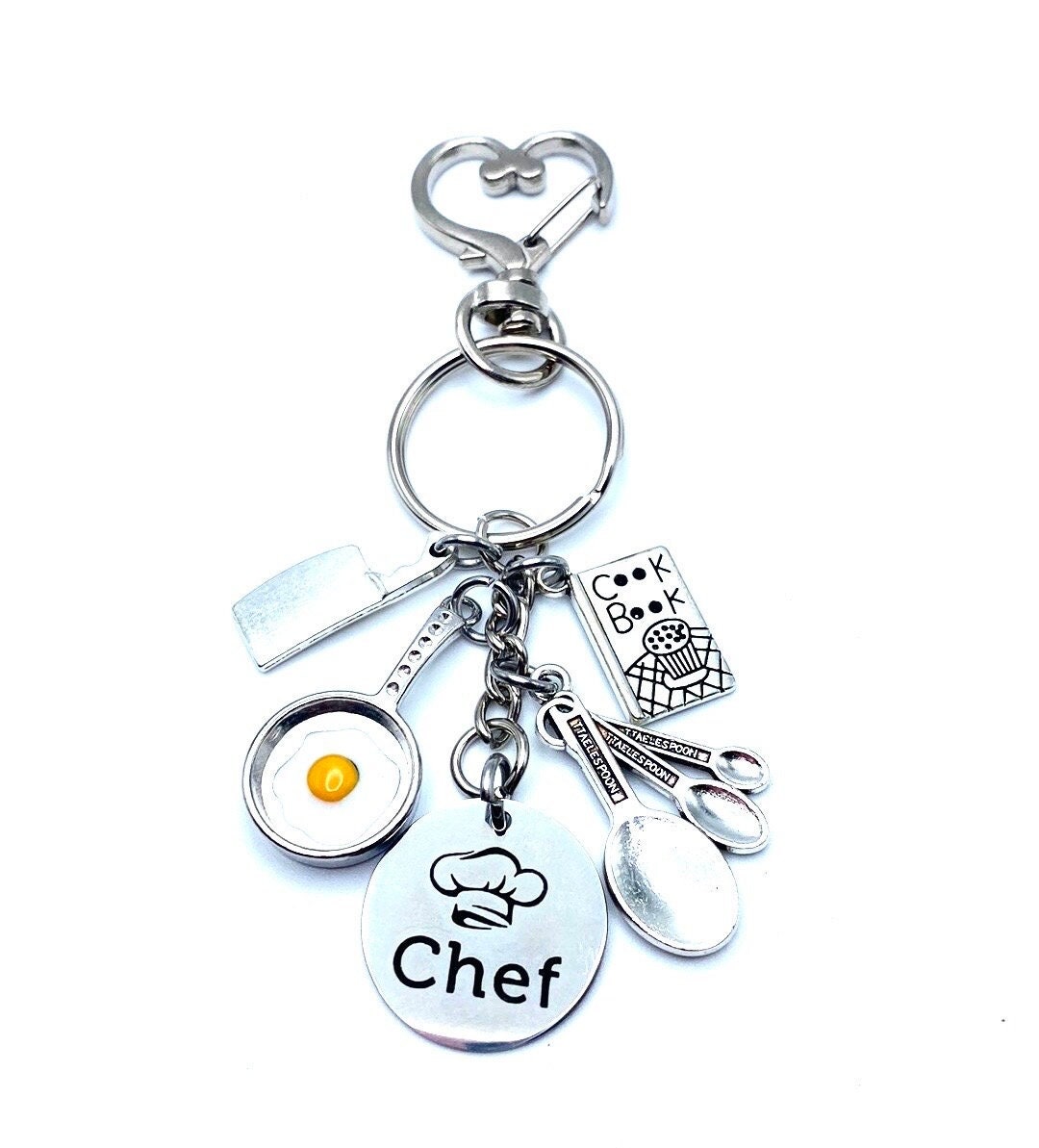 Chef Keychain Bag Charm Culinary Arts Cooking Charms - Etsy