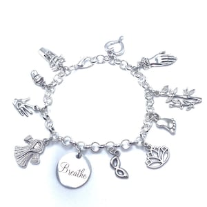 Massage Therapist Charm Bracelet Spa Day Masseuse Gift