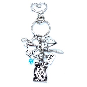 Aladdin Keychain Bag Charm Genie Lamp Wish Charms
