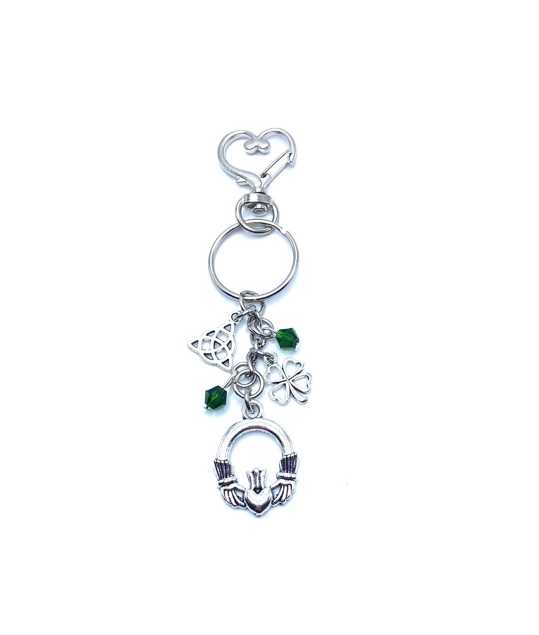 Celtic Irish Keychain Bag Charm Claddagh Trinity Knot May Be Etsy