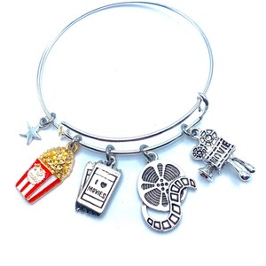 Movie Buff Bracelet Cinema Theatre Movie Lovers May Be Personalized