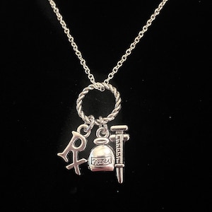 Pharmacist Charm Necklace RX