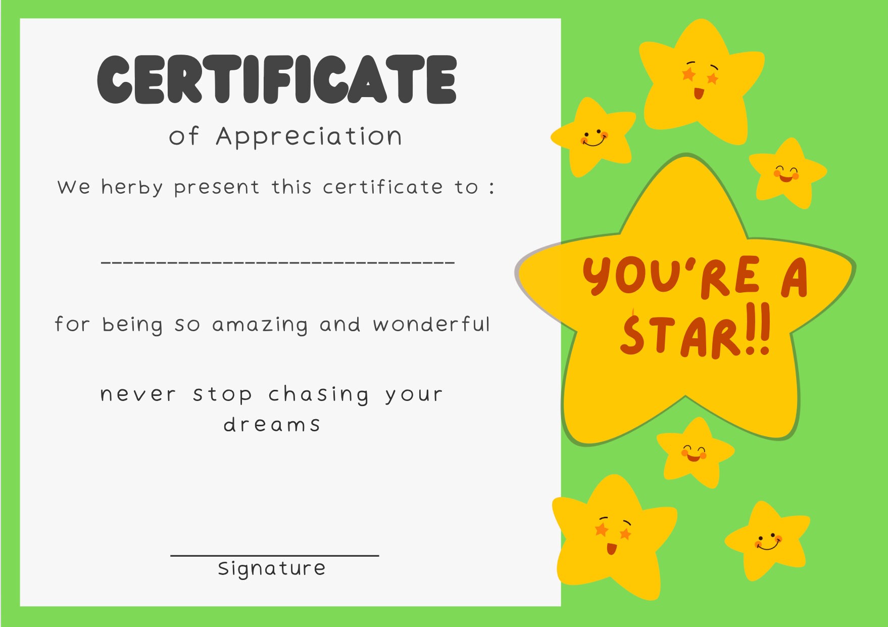 Printable Kids Education Certs, School Graduation Certificates ...