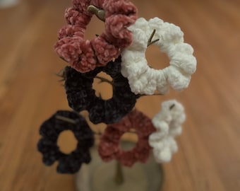 Scrunchies all'uncinetto