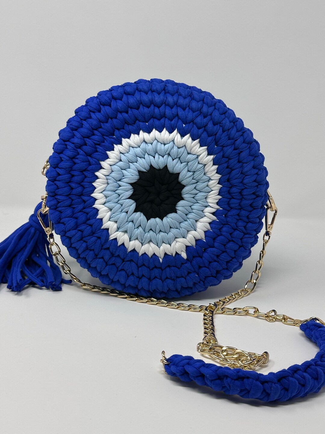 Multi Color Bag/hand Woven Bag/crochet Bag/knitted Etsy