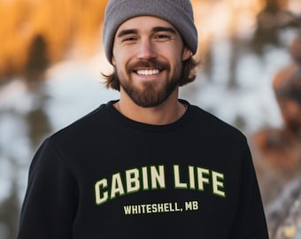 Custom Cabin Sweatshirt, Personalized Cabin Sweater, Cabin Life Shirt, Campfire Hoodie, Beachy Sweatshirt, Bonfire Hoodie, Cabin Lover Gift
