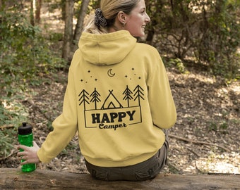 Happy Camper Hoodie, Adventure Hoodie, Hiking Hoodie, Mountain Hoodie, Nature Hoodie, Camping Hoodie, Camper Hoodie, Forest Hoodie,Camp Life