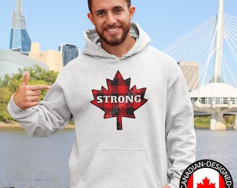 Elbows Up Canada Hoodie, True North Strong and Free, Canadian Hockey Culture, Canada Not for Sale, Canadian Hoodie, Never 51st State, Strong