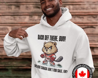 Elbows Up Canada Hoodie, True North Strong and Free, Canadian Hockey Culture, Canada Not for Sale, Canadian Hoodie, Never 51st State