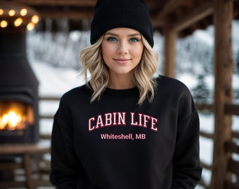 Custom Camping Sweatshirt, Personalized Cabin Sweater, Cabin Life Shirt, Campfire Hoodie, Beachy Sweatshirt, Bonfire Hoodie, Cabin Lover