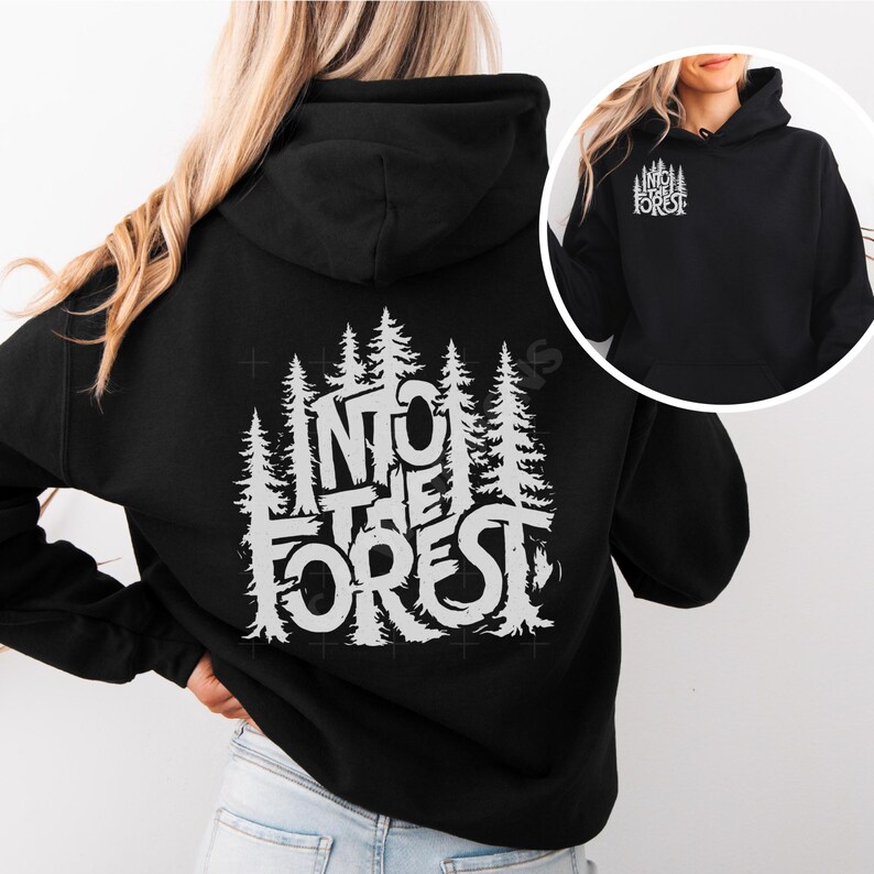 Step into the wild with the Into The Forest hoodie, where style meets nature in the most unforgettable way.