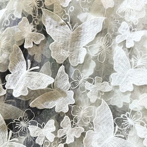 Withe wedding lace fabric,butterfly fabric,bridal lace fabric,Lace fabric,,dress lace fabric by the yard
