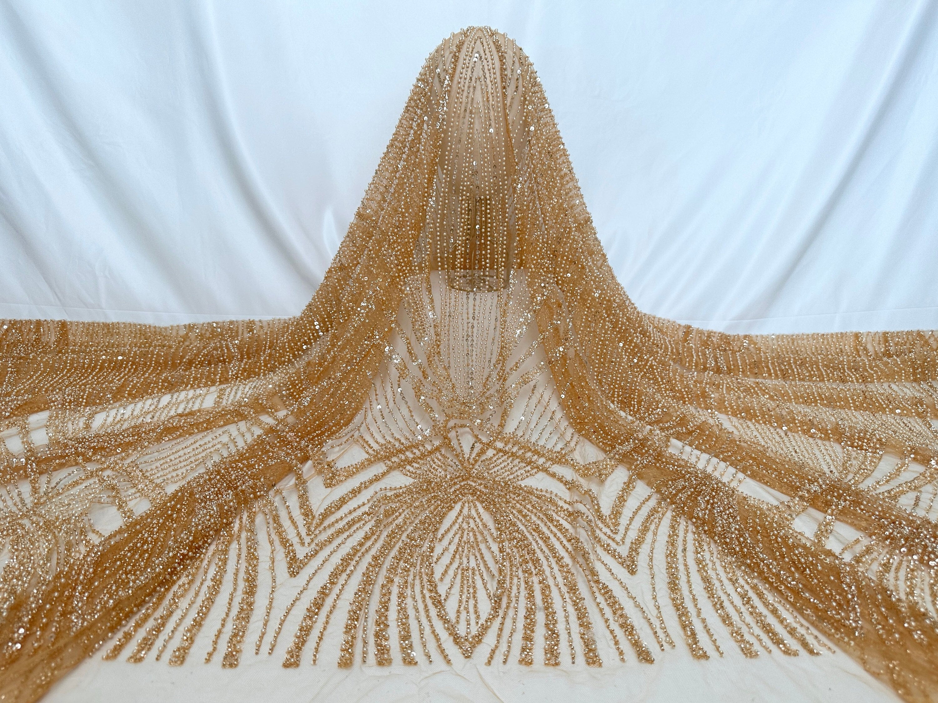 Beaded Beige Dress - Etsy display picture 1