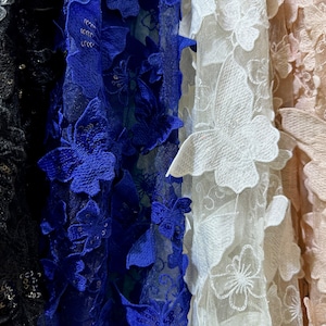 High quality Butterfly bridal gown fabric，wedding lace fabric,mesh fabric,Bridal Evening Dress Costume Handcrafts by the yard