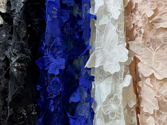 knee length dresses for ladies Lace Fabric Cloth Wedding Dress DIY Production Materials -