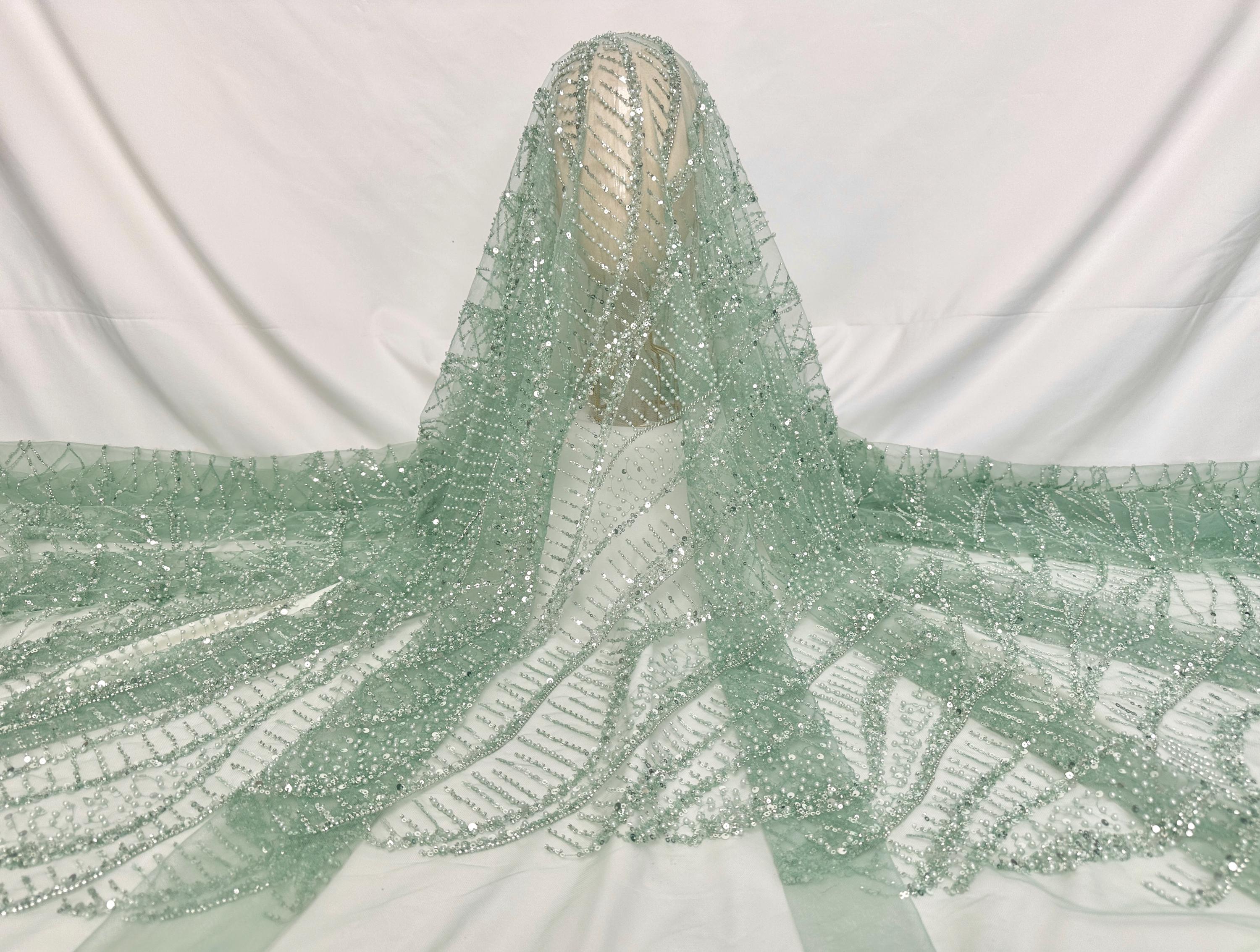 Sequin Sage Green Dress - Etsy