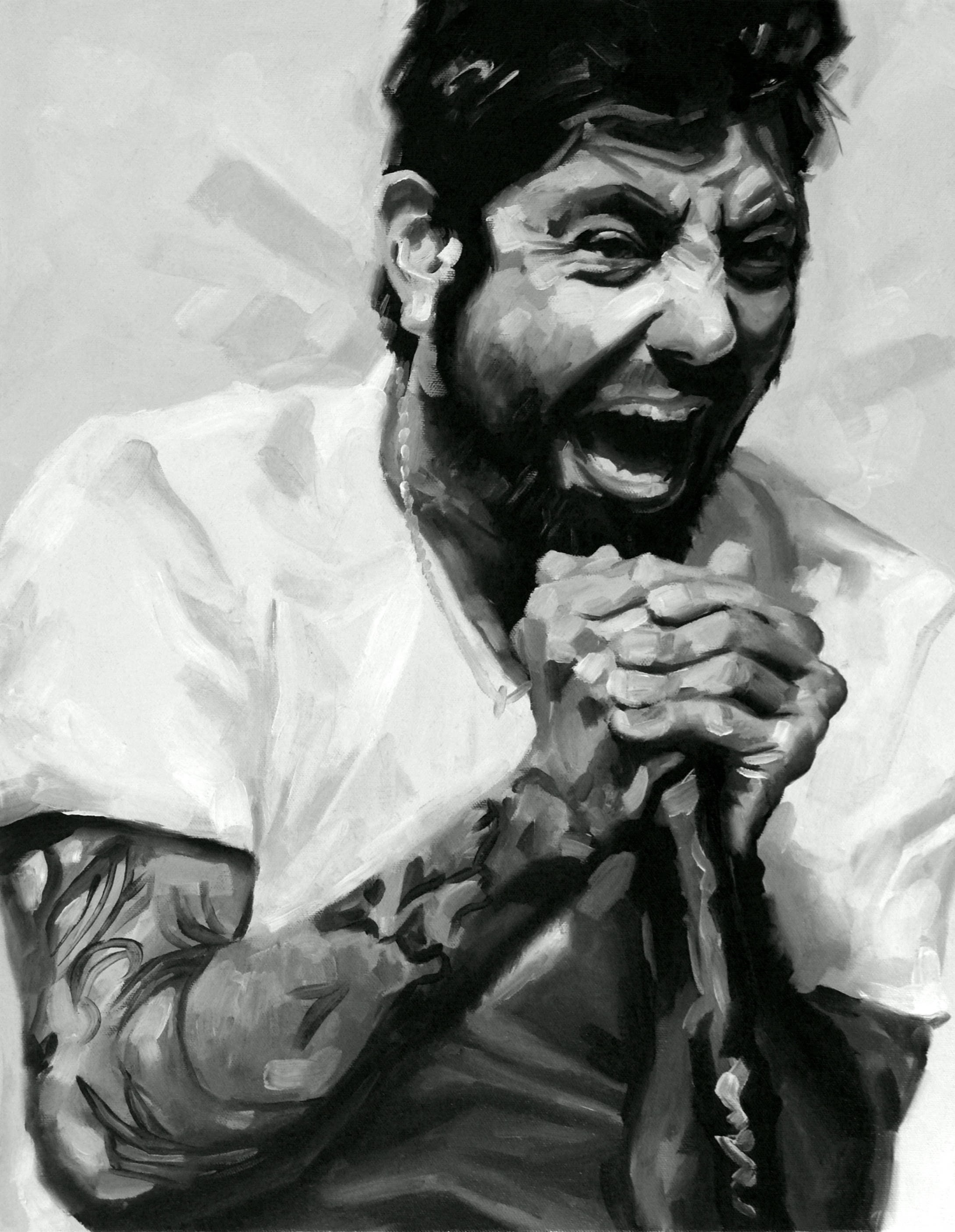 Chino Moreno Fine Art Print (deftones, Crosses, Metal, Music, Portrait ...