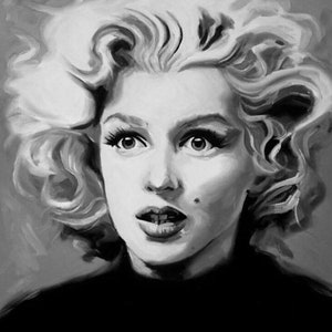 Marilyn Monroe Fine Art Print (Hollywood, Golden Age, 50s, Icon, Blonde, Portrait)