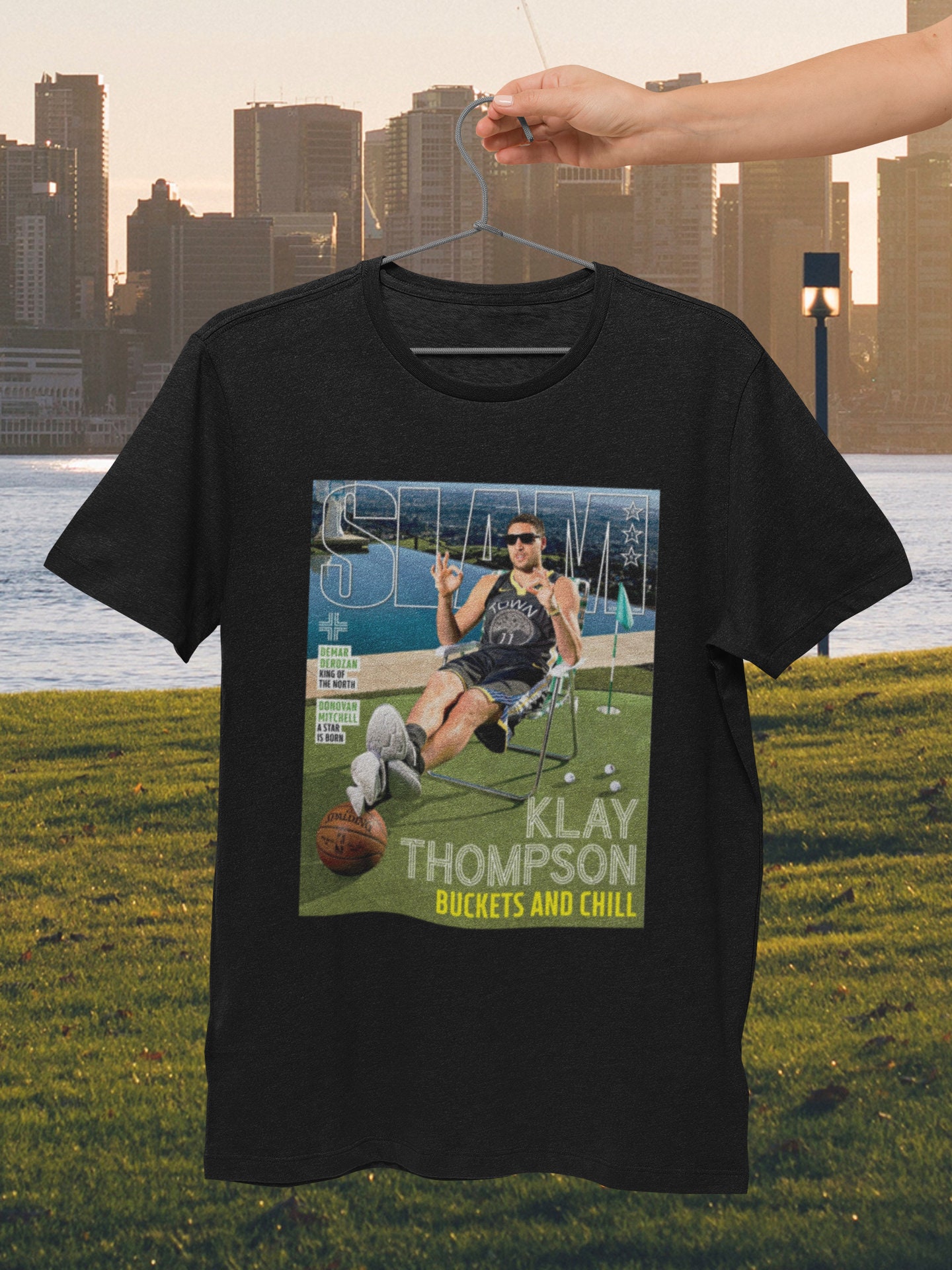 THE TOWN KLAY THOMPSON #11 T-Shirt Golden State Basketball Tee