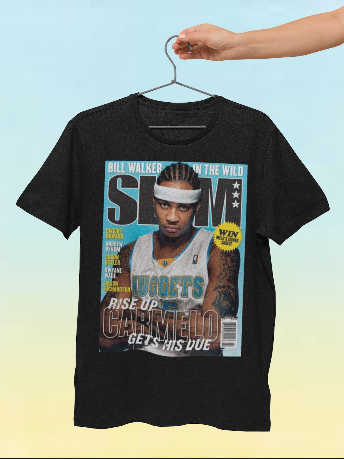 Carmelo Anthony Slam Cover Shirt Basketball Shirt Classic - Etsy Sweden