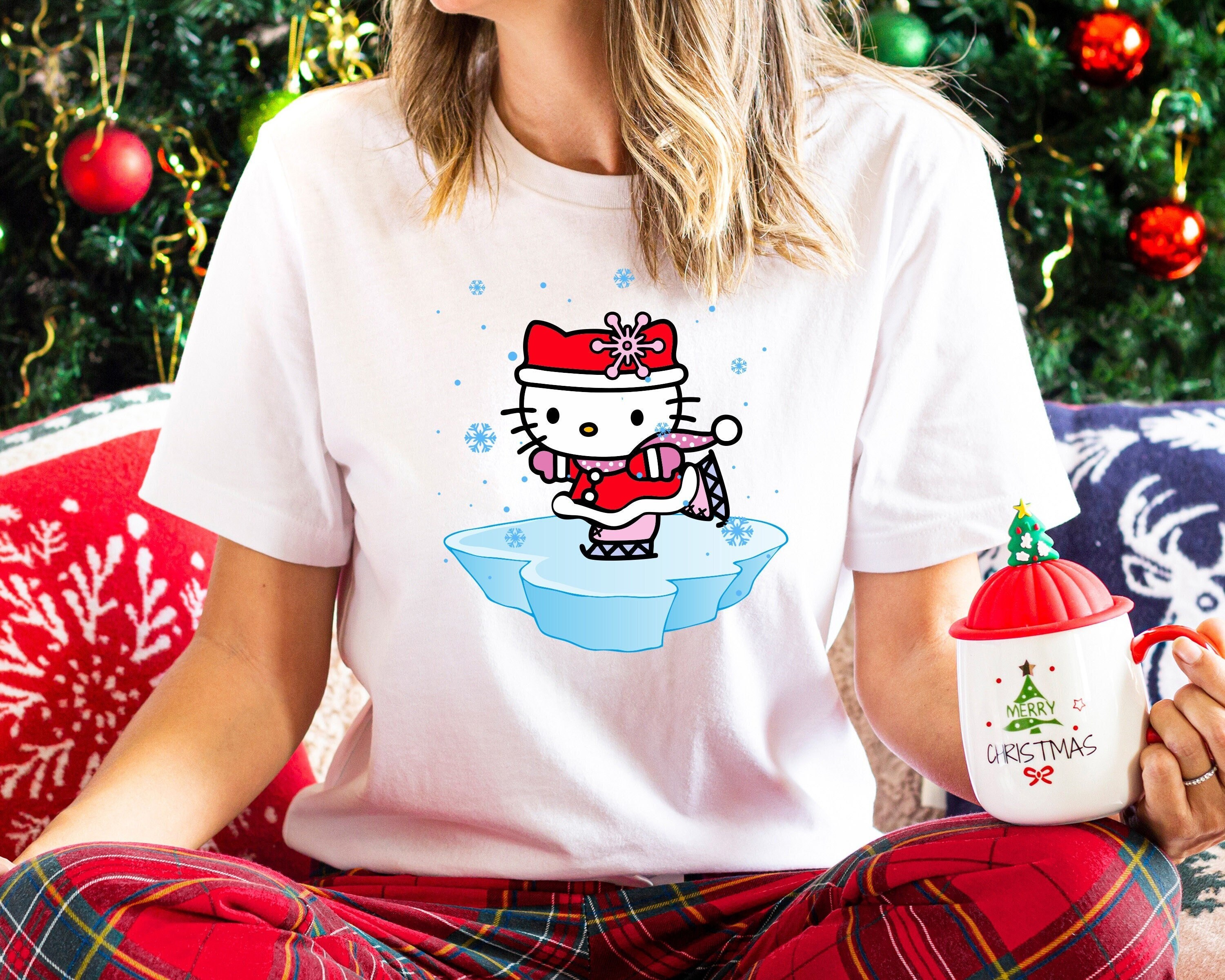 T-shirt de Navidad  Приглашения hello kitty, Рождественские рубашки,  Старые письма
