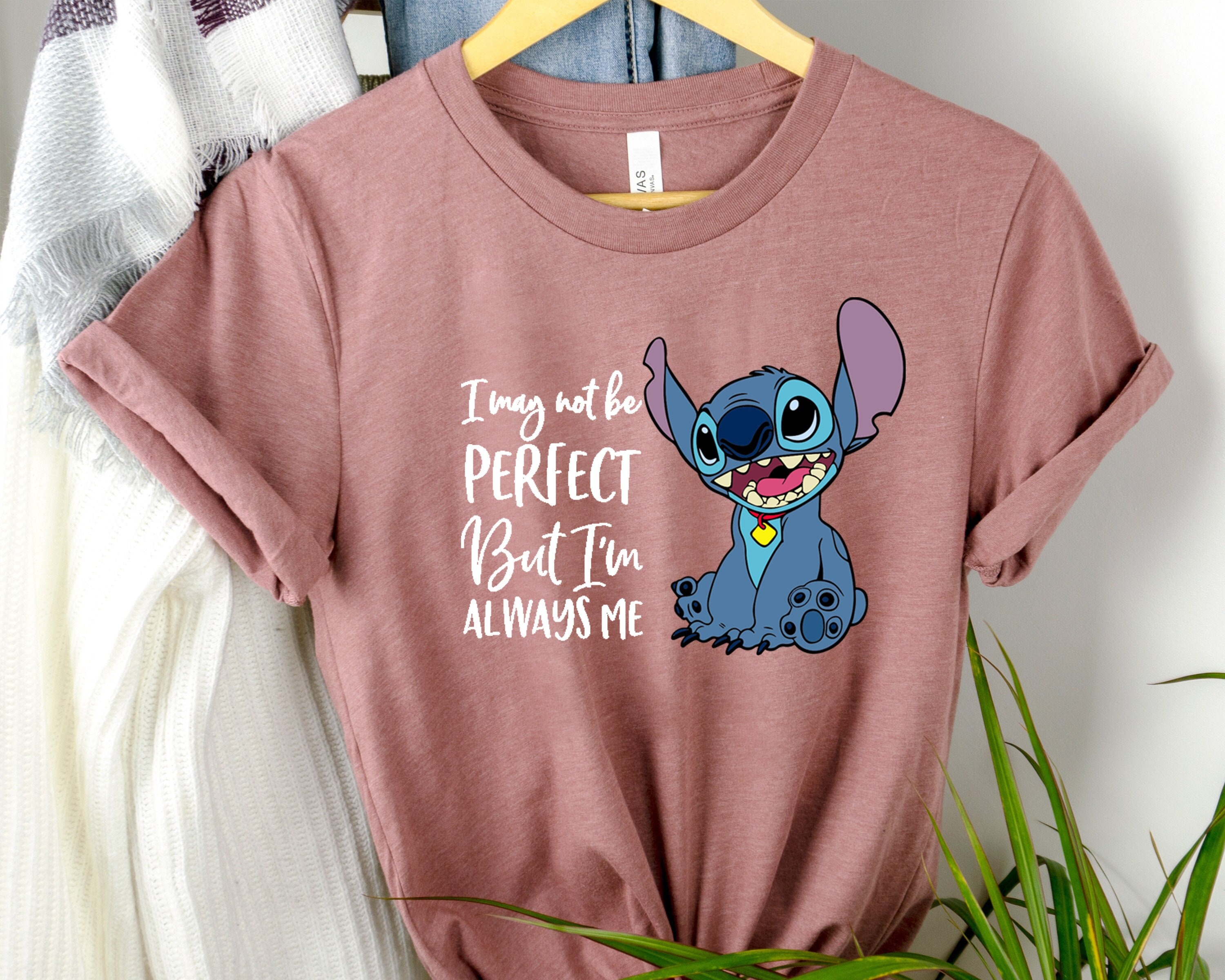 tee-shirt fille loose tie-and-dye imprime stitch - lilo stitch disney  violet tee-shirts fille