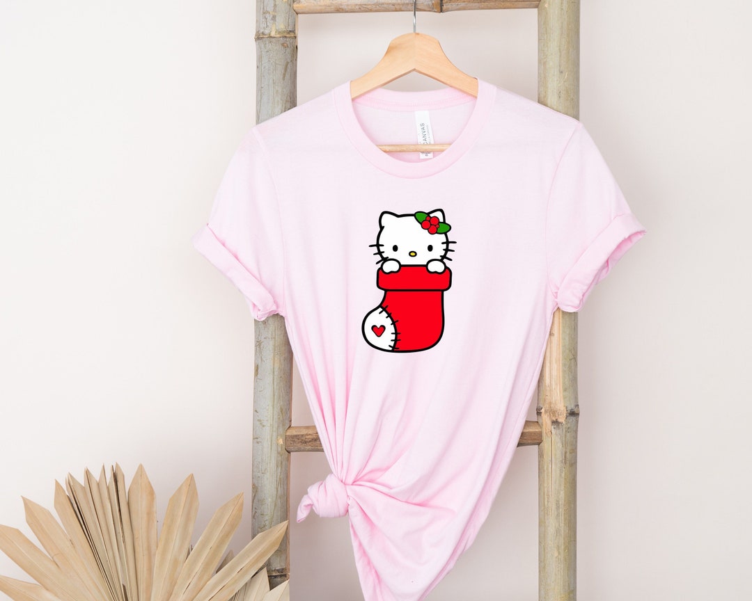 Hello Kitty Shirt Hello Kitty Christmas Shirt Christmas Tee Etsy