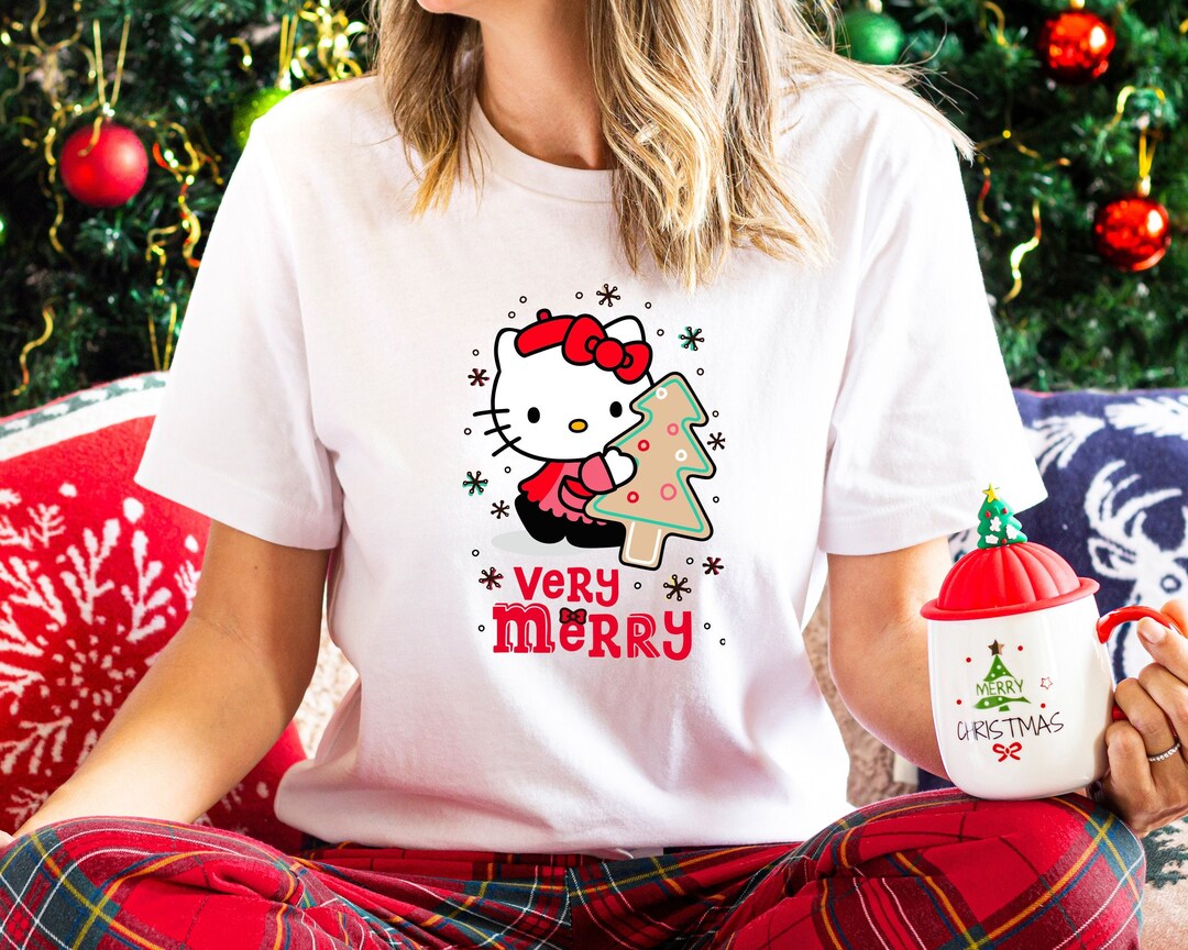 Hello Kitty Shirt, Hello Kitty Christmas Shirt, Merry Christmas Shirt, Disneyland Shirt, Disney