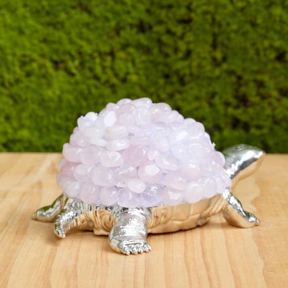 ローズクォーツ カメの置物 手作りローズクォーツの亀の置物：クリスタル動物彫刻 - Etsy 日本