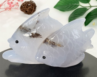 Crystal Fish Carving, Crystal Carved, Hand Carved, Fish Carved Stone, Crystal Carving Fish, Crystal Ornament, Home Decor, Personalized Gifts