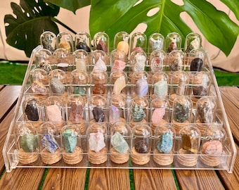 90 Natürliche Mineral Gesteinskörper: Geologie Lehrkasten mit Schaukasten