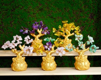 Crystal Money Tree: Gemstone Bonsai for Abundance & Healing