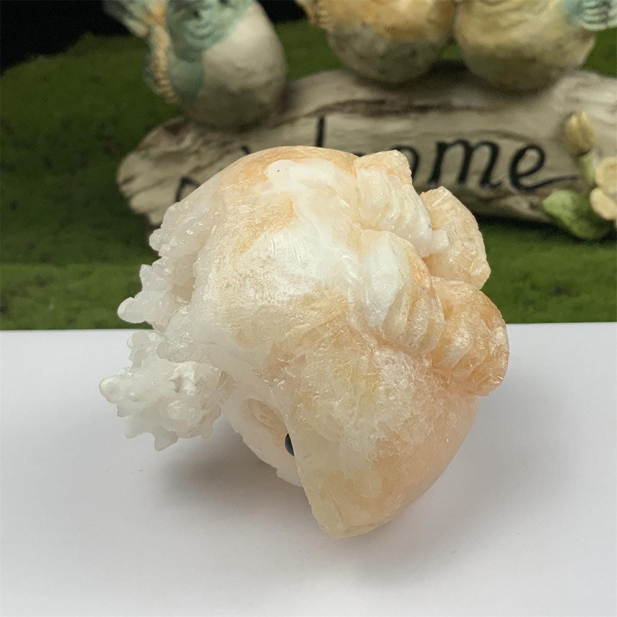 ハリネズミ　天然クリスタル生石　クラスター　彫物 Amazon.co.jp: 天然水晶の原石 装飾装飾品 天然水晶クラスター