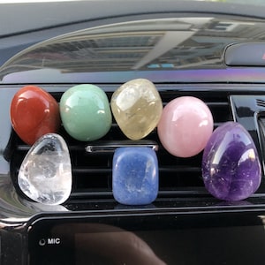 Crystal Vent Clips Car, Gemstone Car Vent Clips, Crystal Car Vent Accessories, Crystal Clips for Car, Car Christmas gift, Vent Clip Crystals