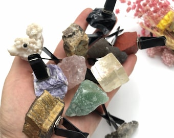 Raw Crystal Car Vent Clip: Gemstone Car Accessory