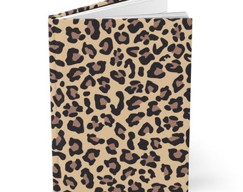 Leopard Print Hardcover Journal Matte