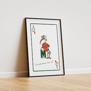 Póster de los Miami Aces / Póster universitario / Decoración para la pared de la residencia estudiantil / Lámina para la sala de estar / Regalo de graduación / Miami Hurricanes imagen 2