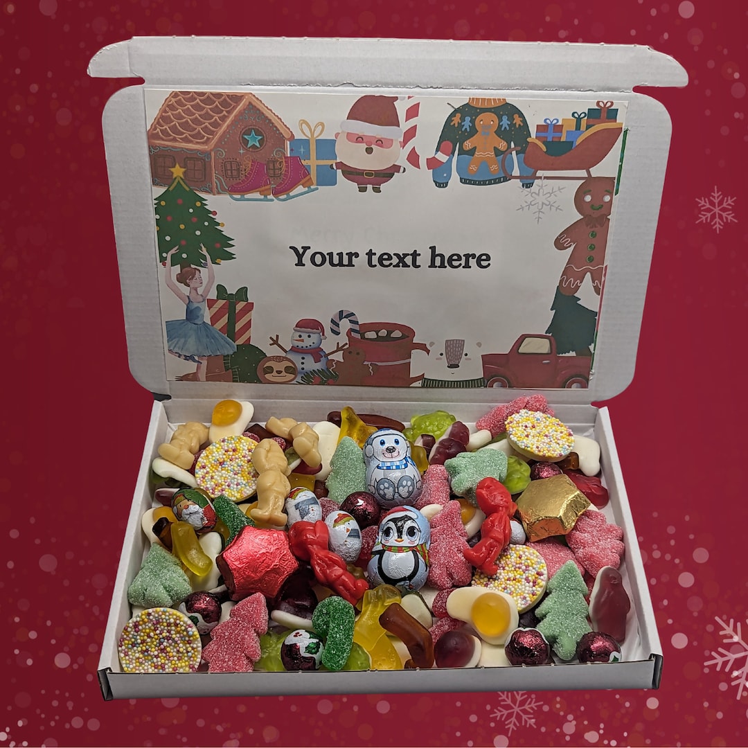 Personalised Christmas Sweet Boxchristmas Sweet Box kids Xmas Sweet Box