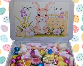Personalised Easter sweet box |Easter pick n mix box |Easter gift| Easter kids sweets |Easter kids sweet box|Easter sweets|Easter