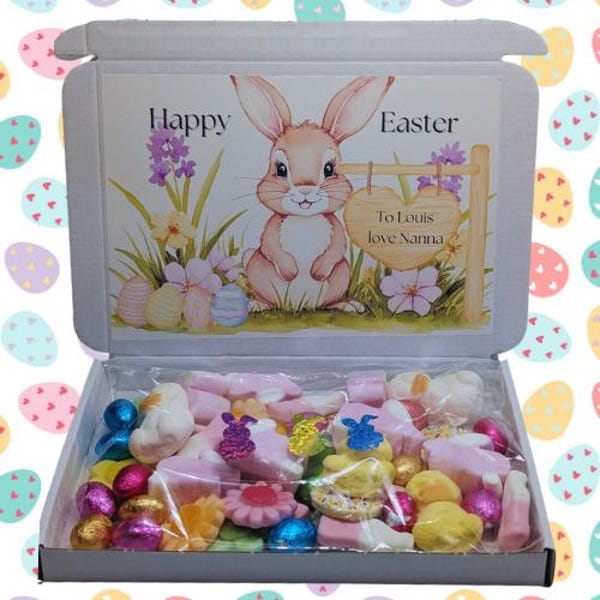 Personalised Easter sweet box |Easter pick n mix box |Easter gift| Easter kids sweets |Easter kids sweet box|Easter sweets|Easter