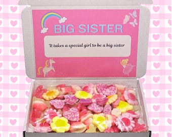 Personalised big sister sweet box| Big sister sweet box| Big sister| Big sister gift
