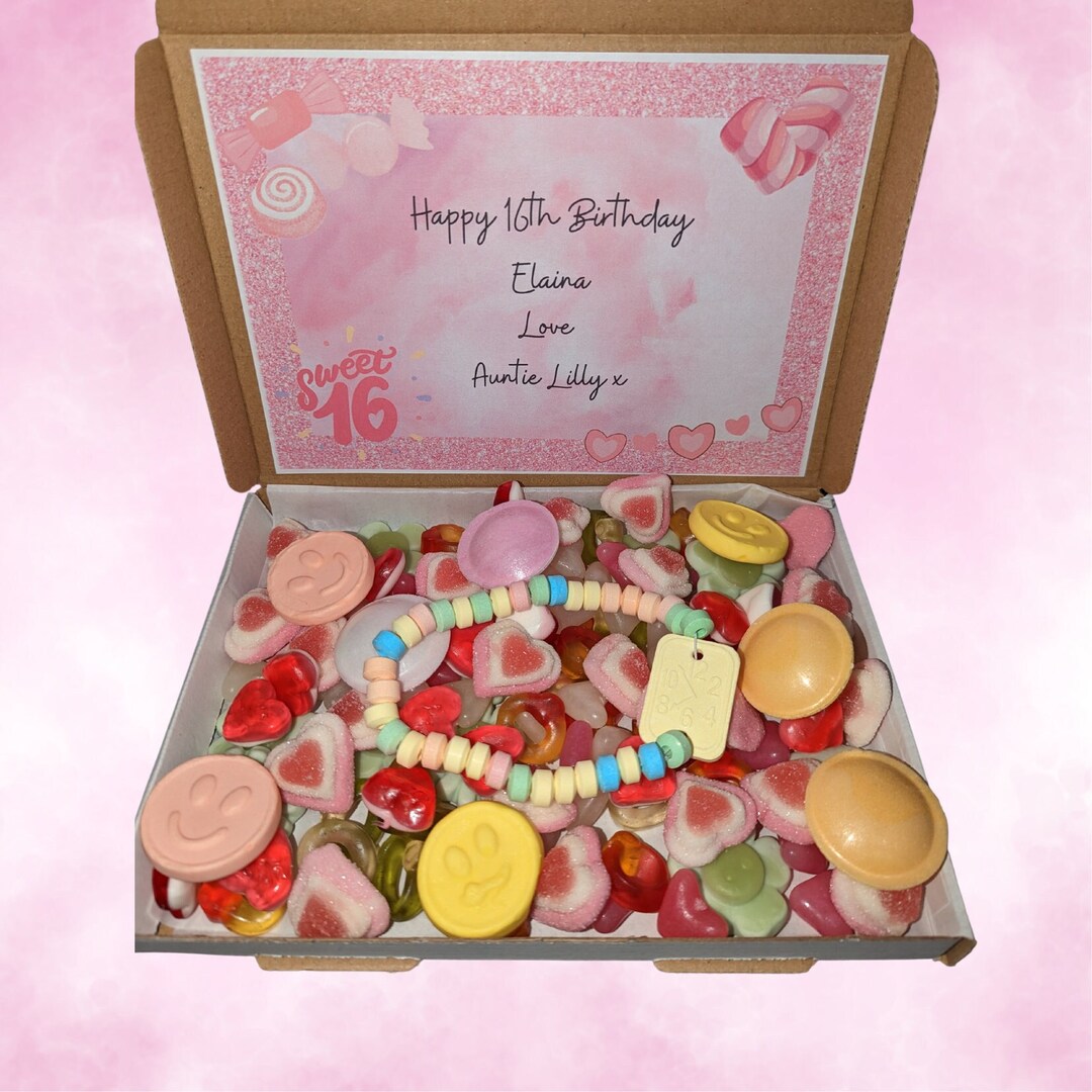 Personalised Sweet 16 Sweet Box Sweet 16 Gift Sweet 16 Etsy UK