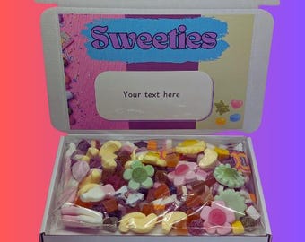 Personalised Sweeties sweet box |sweet box| Pick your mix sweet | retro sweets, liquorice, pick n mix| sweet gift | thank you sweets
