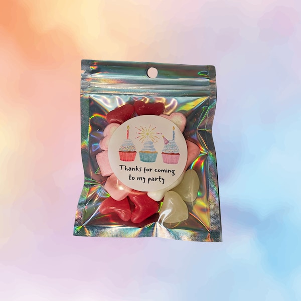 Sweet party bags|Thanks for coming to my party|Party Favours |girls birthday Party bags|Boys party sweets bags|party bag fillers
