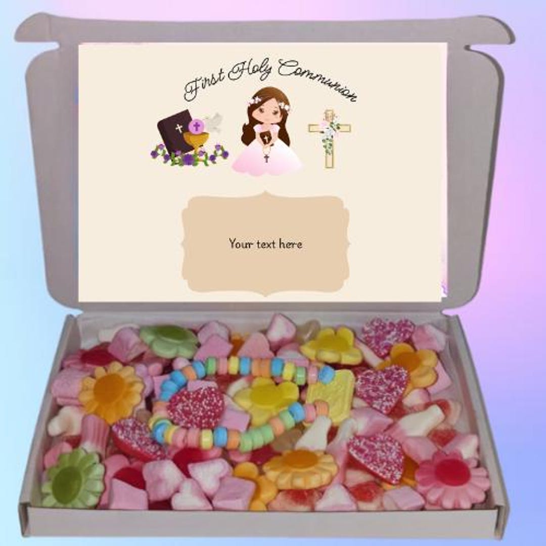 First Holy Communion Sweet Box - Etsy
