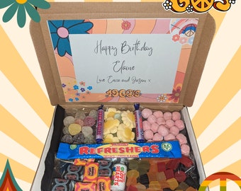 Personalised 60's sweet box| 1960's sweets | Retro sweet box | sixties sweet box| birthday sweet box | 1960s | 60s| Retro sweets