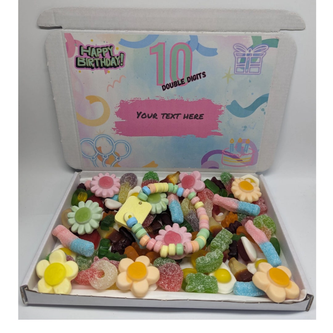 Personalised 10th Birthday Sweet Box|10|10 Double Digits |ten|10th ...