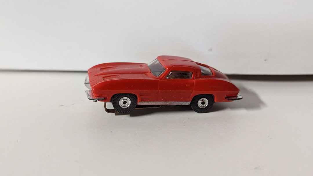 1960's Ho Scale Aurora Tjet A963 Corvette Slot Car Working Etsy