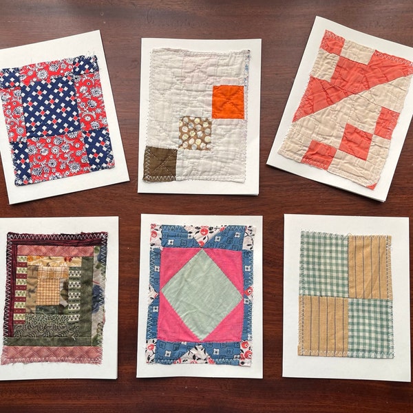 Greetings Cards from Vintage Quilts